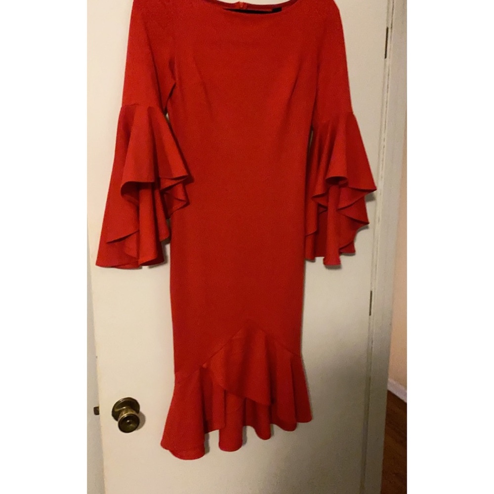 Red Cocktail Dress - Picture 4 of 4
